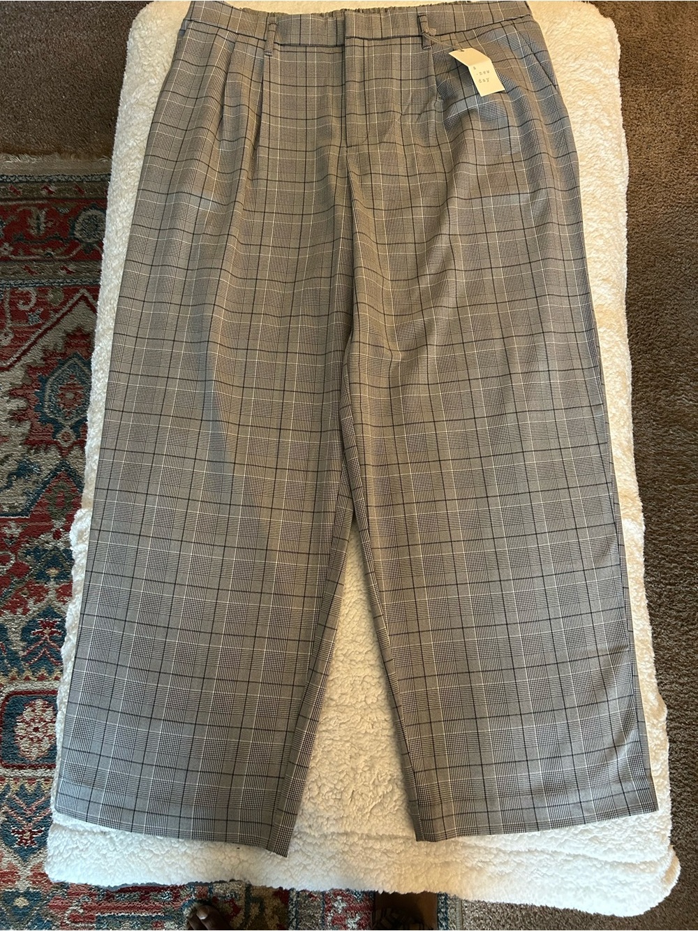 Target Ladie’s Black and Gray Plaid Dress Pants